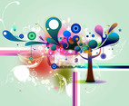 Abstract Tree Background