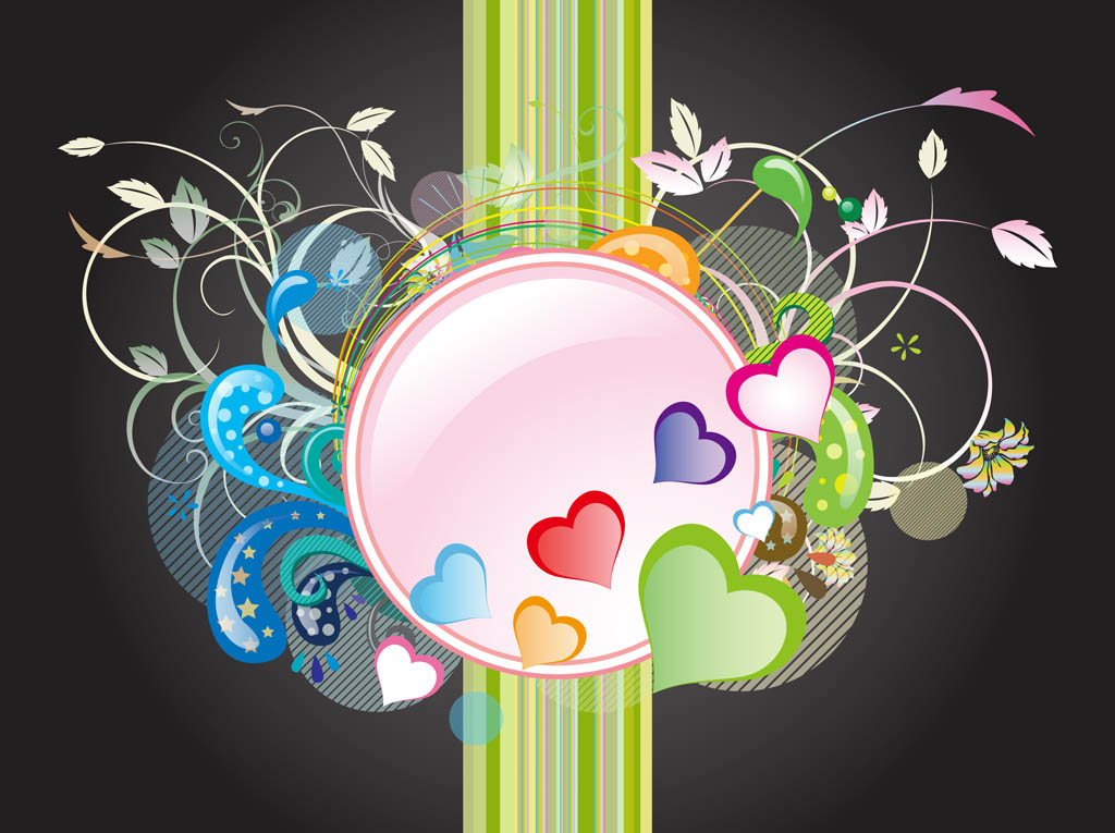 Hearts And Flowers Graphics