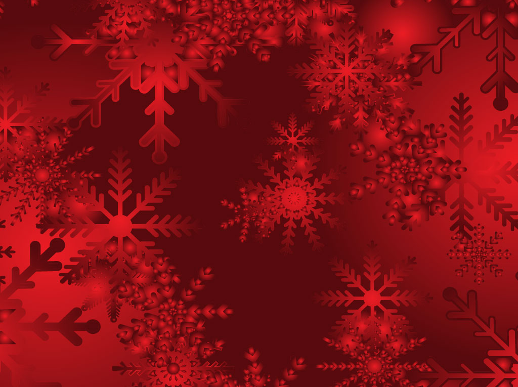 Red Snow Background