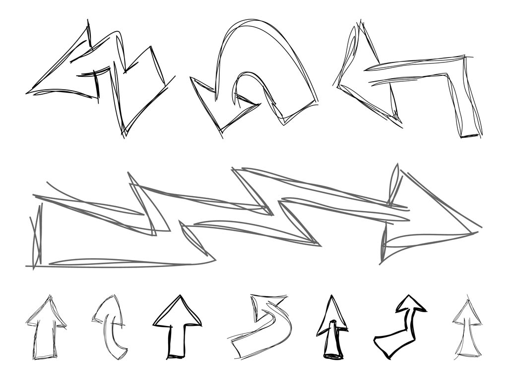 Doodled Arrows