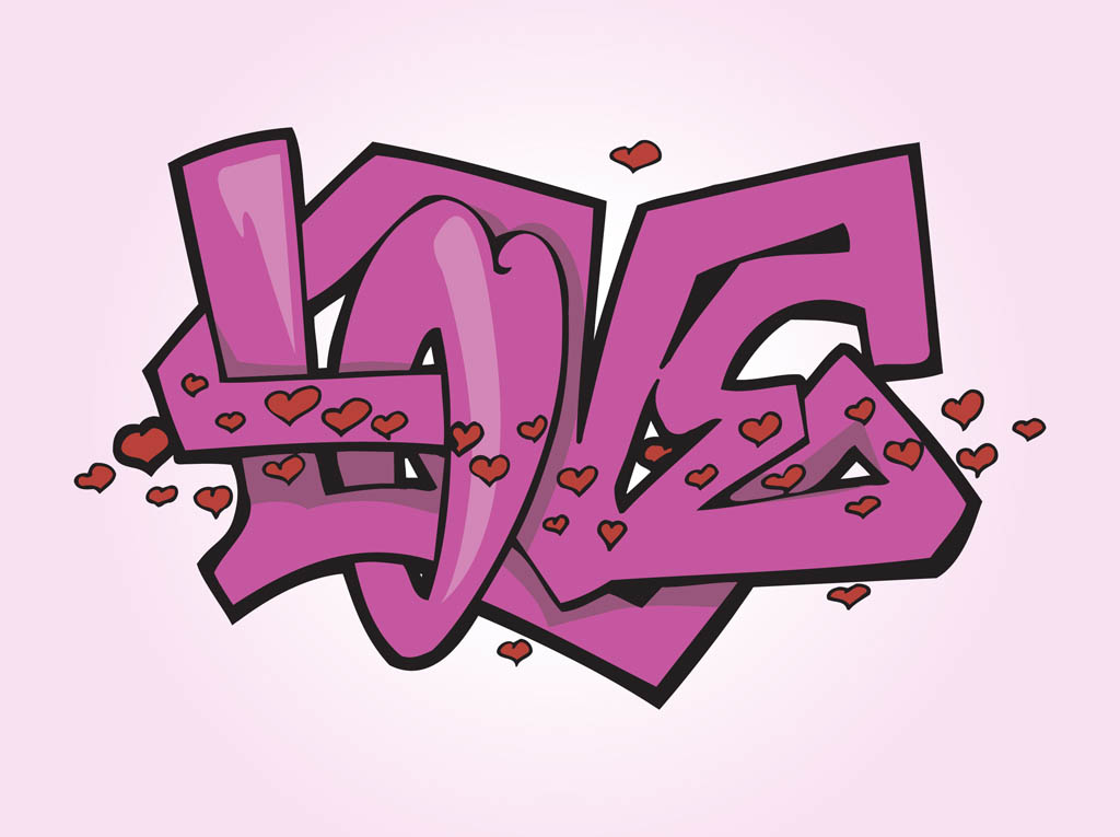 Love Graffiti Vector