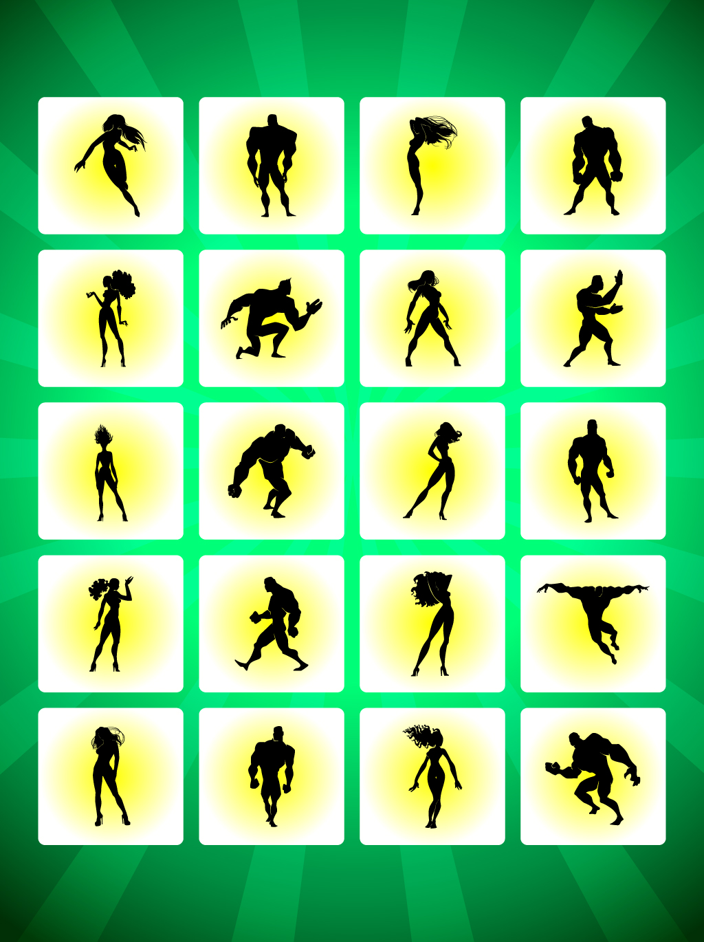 Heroes Silhouettes