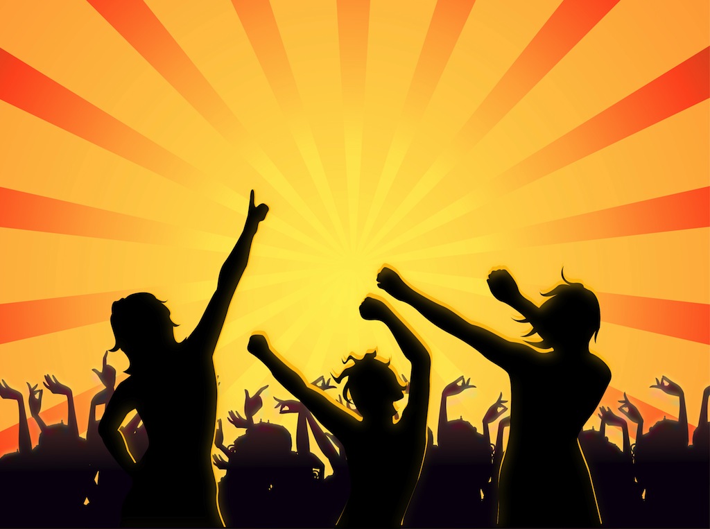 Party People Silhouettes Vector Art And Graphics