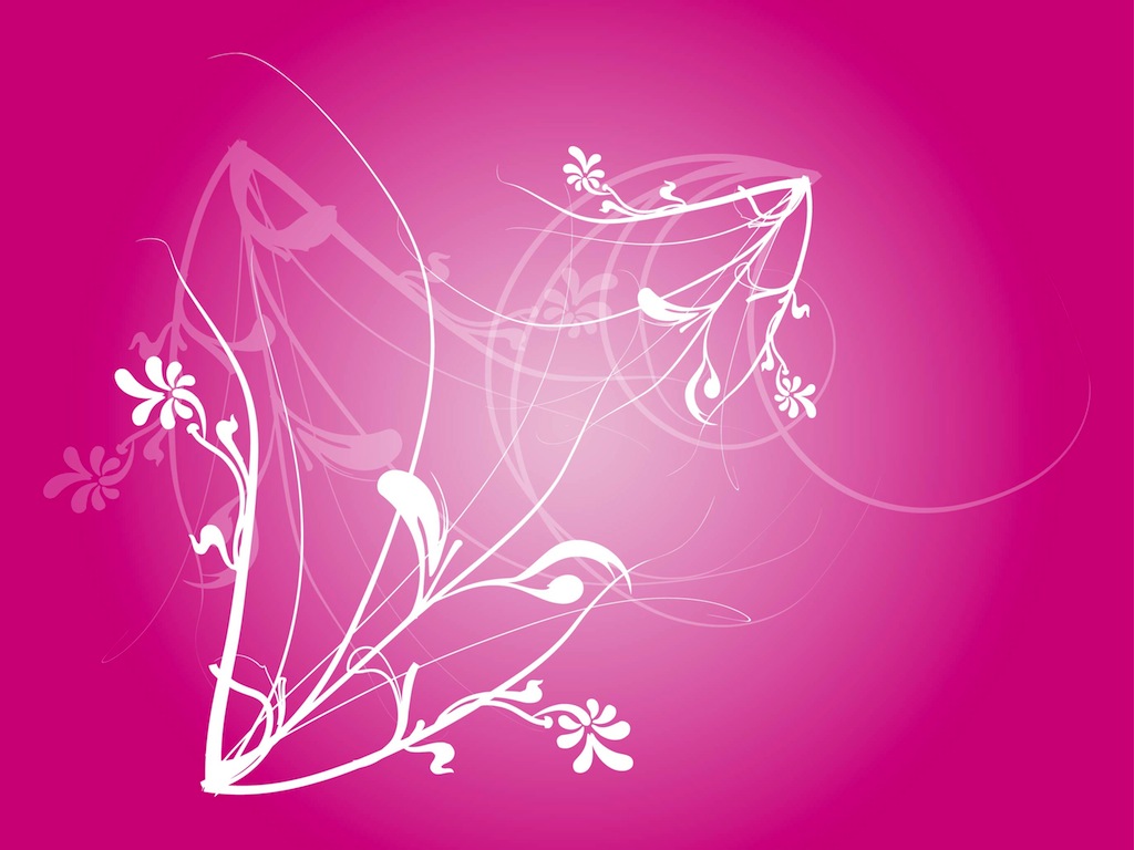 Pink Floral Vector