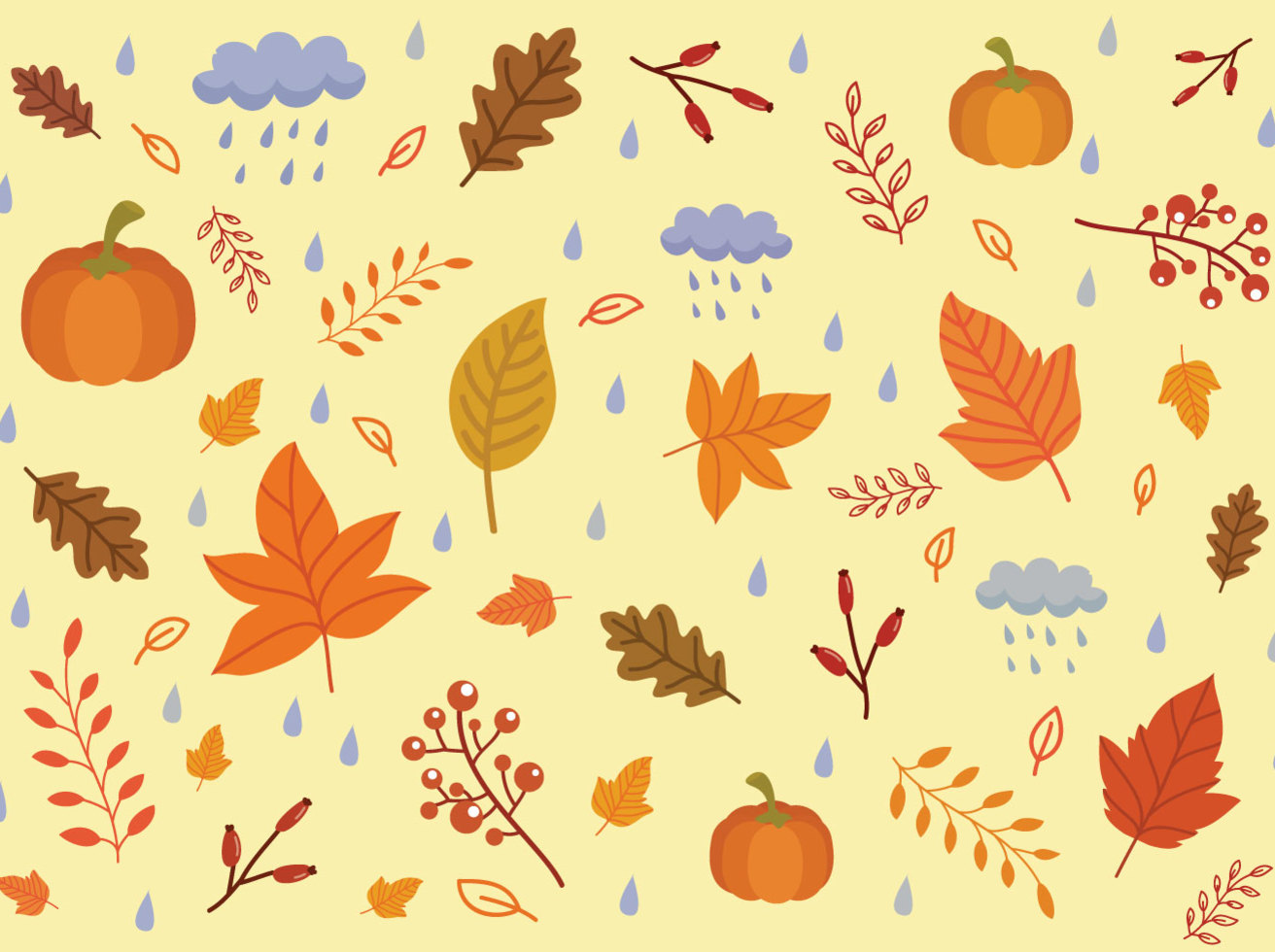 Free Autumn Background Vectors