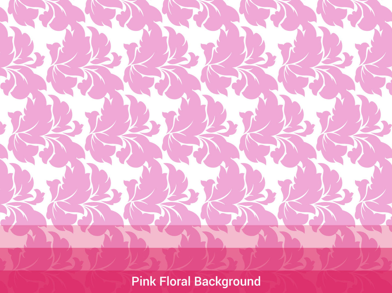 Free Pink Floral Background Vector