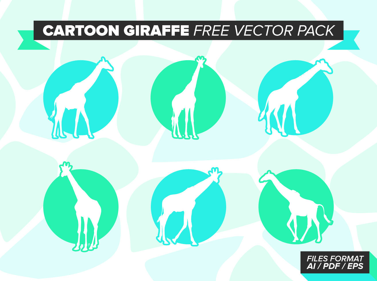 Cartoon Giraffe Free Vector Pack