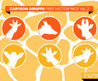 Cartoon Giraffe Free Vector Pack Vol. 2
