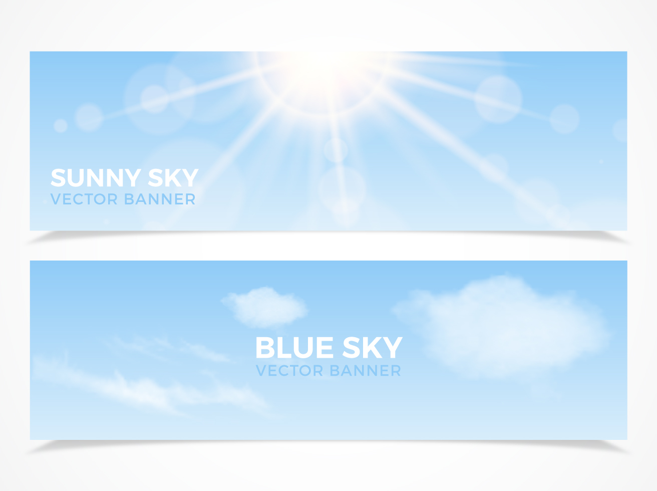Free Sky Vector Banners