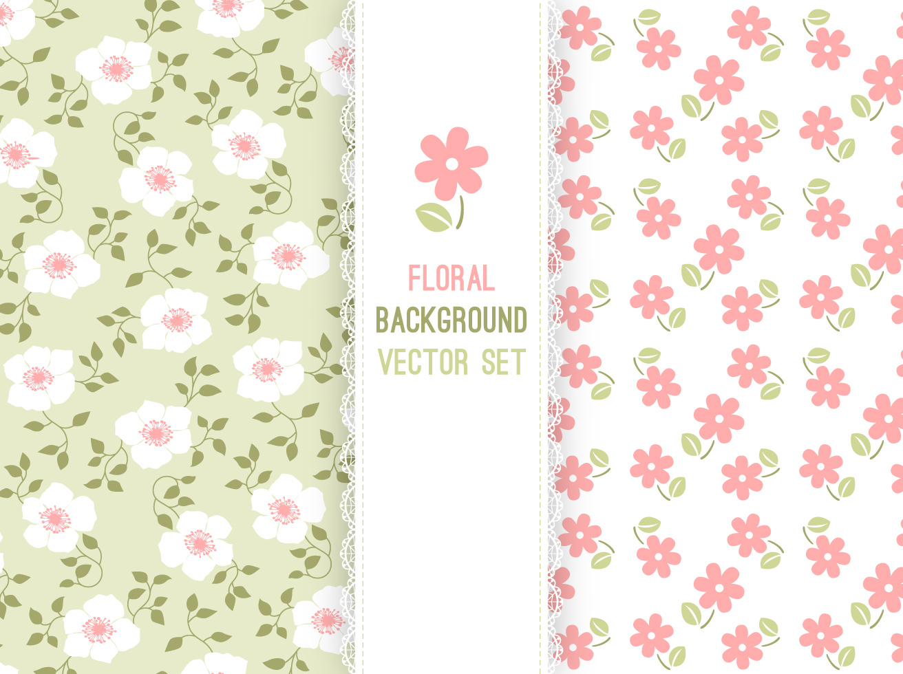 Free Pink Floral Background