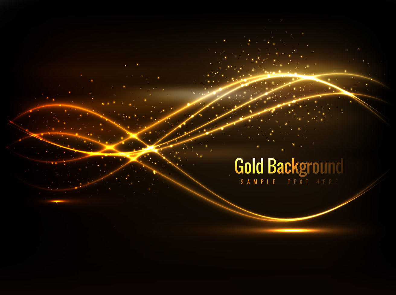 Free Vector Beautiful Gold Background