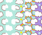 Sky Pattern Background Set