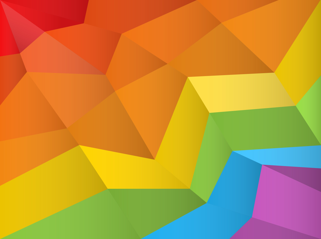 Free Polygonal Rainbow Background Vector