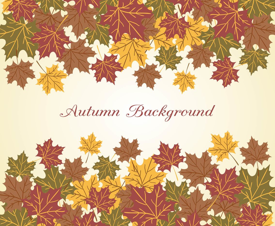Beautiful Autumn Vector Background