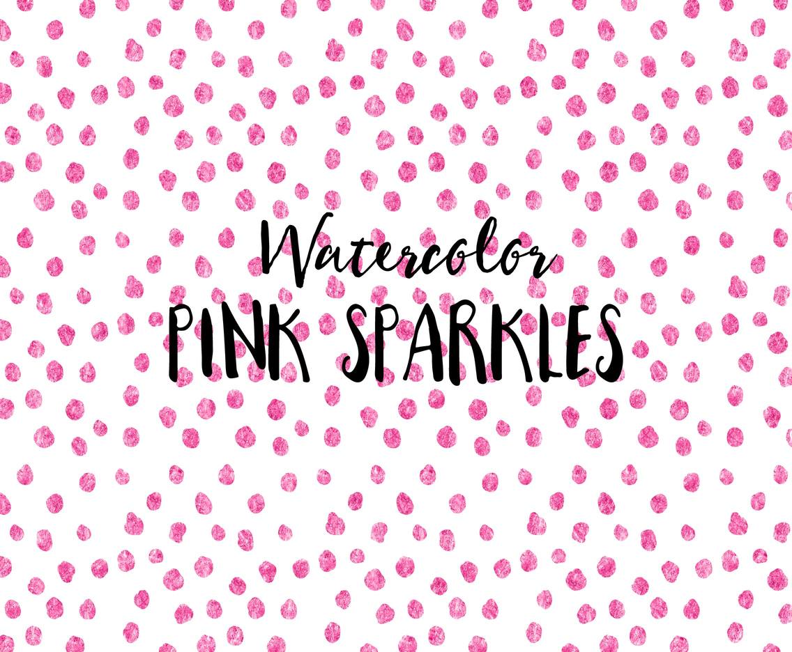 Free Vector Pink Watercolor Sparkles