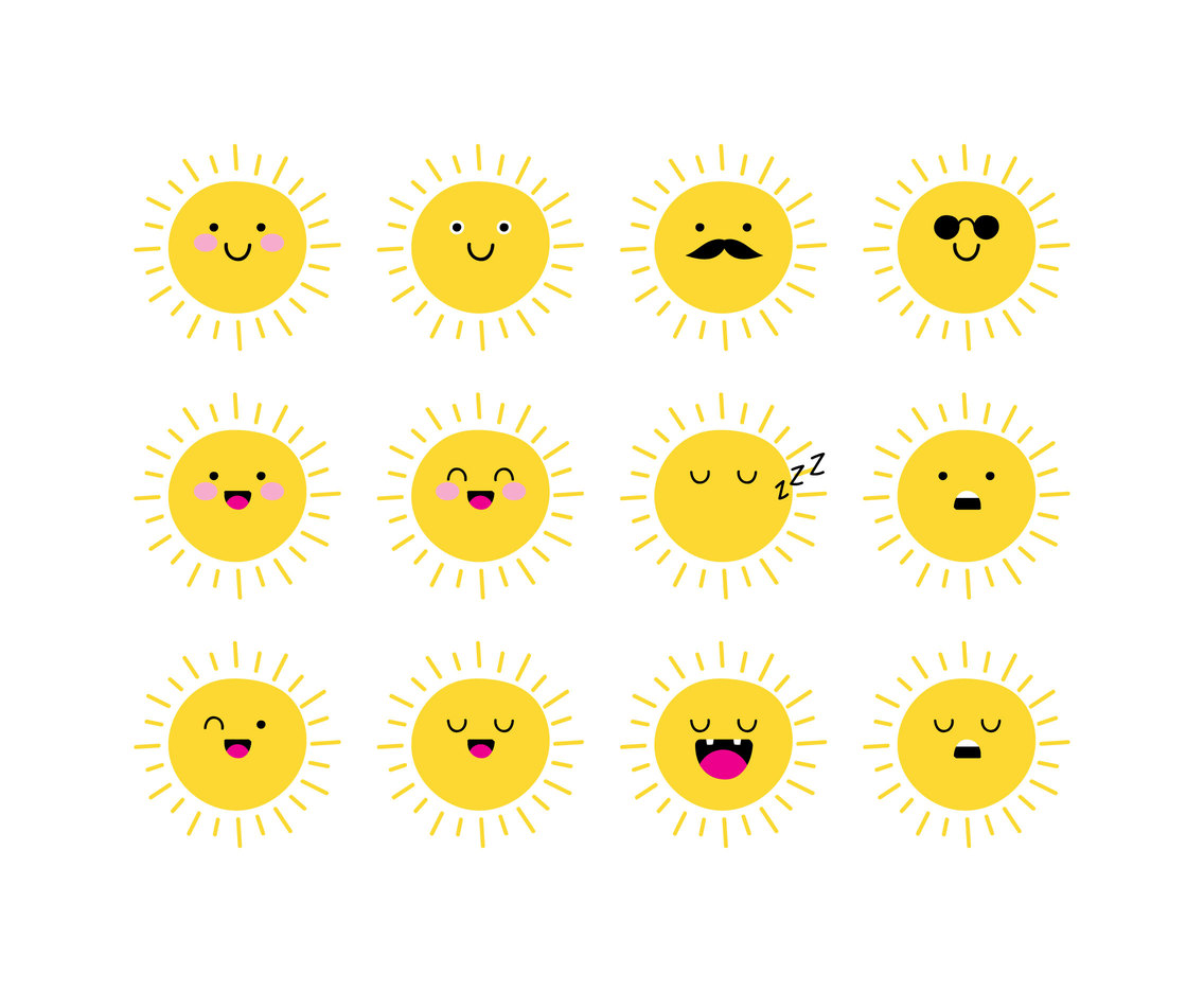 Cartoon Sun Emoticon