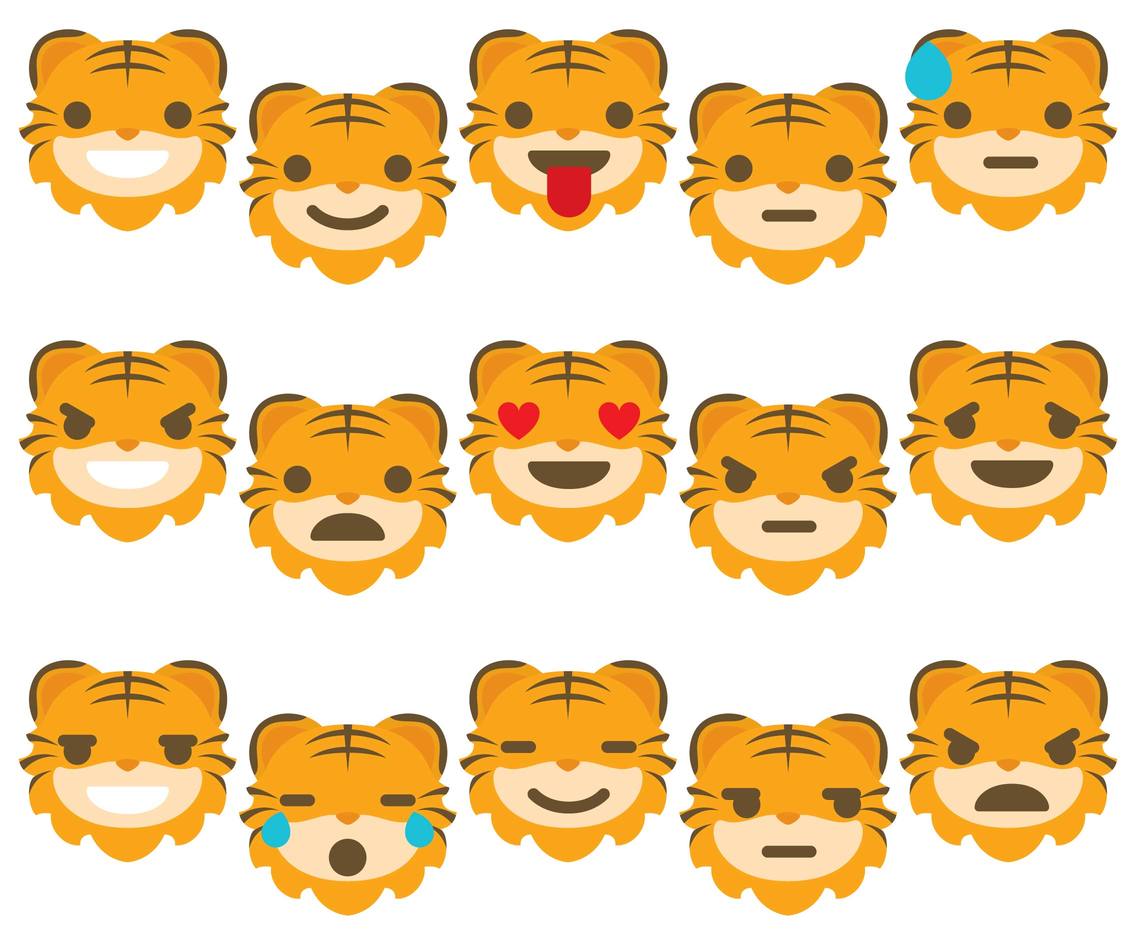 Tiger Emoticons