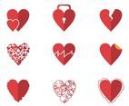 All About Love Heart Vectors