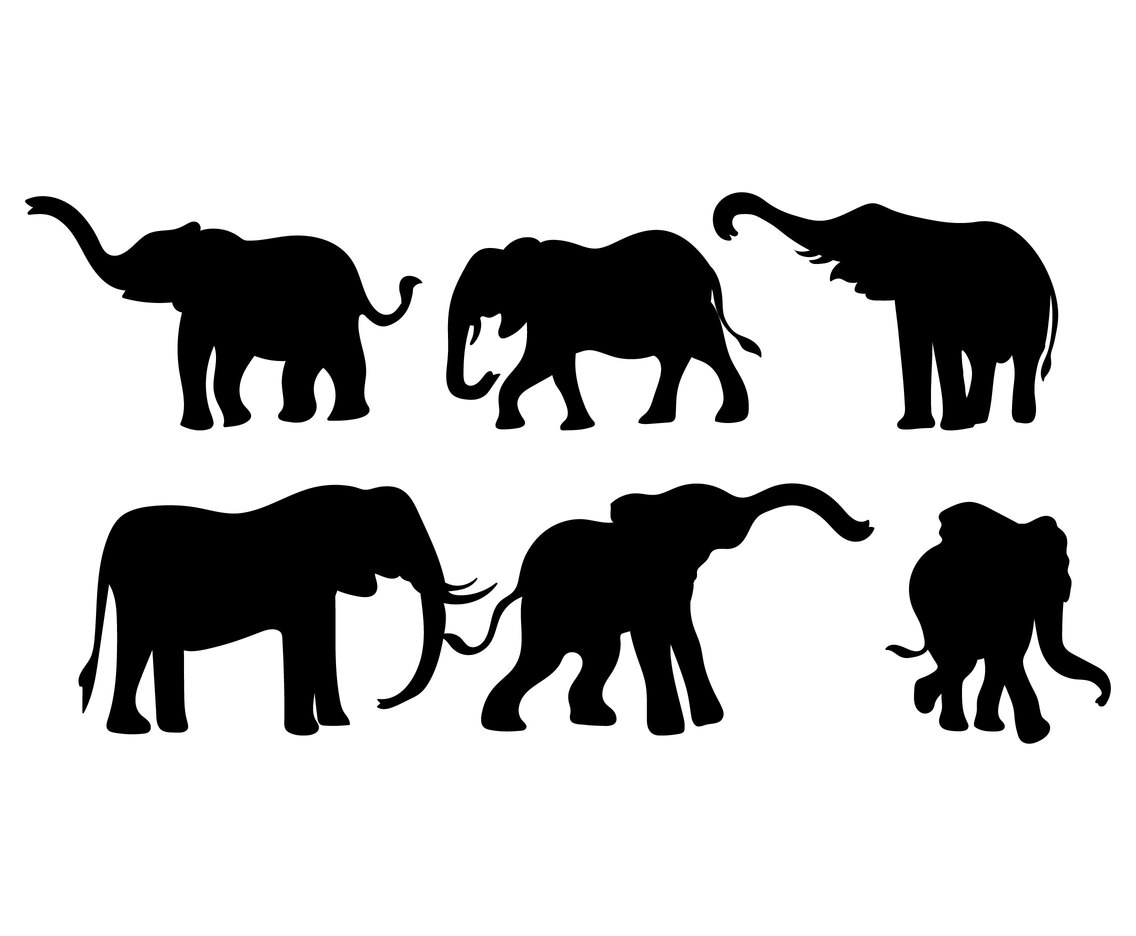 free clip art elephant silhouette - photo #39