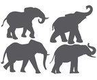 Elephant Vector Shapes