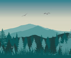 Forest Vector Background