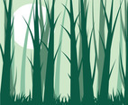 Forest Background Vector 9