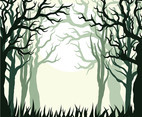 Forest Background Vector 7
