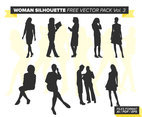 Woman Silhouette Free Vector Pack Vol. 3
