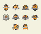 Basketball Logos Template Vector Set