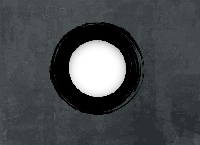 Grunge Circle Vector with Grunge Background
