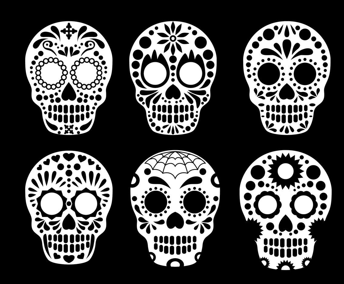 Mexican Skull Collection Vector