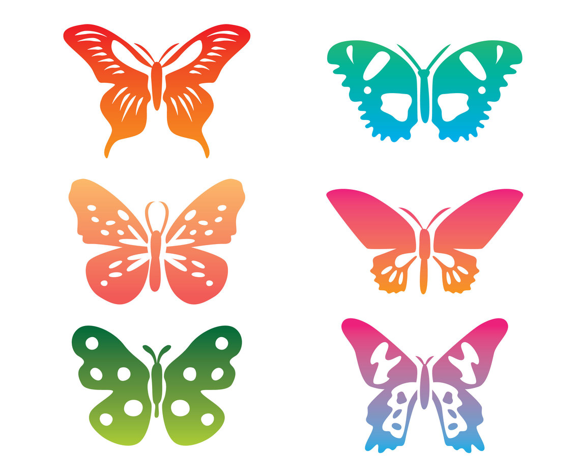 free colorful butterfly clipart - photo #11