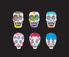 Decorated Mexican Skull Vector