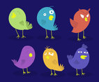 Cartoon Birds Illustrations