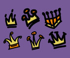 Cartoon Crowns Illustration Vector #2