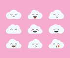 Cute Clouds Emoticon