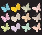 Cute Textured Butterflies