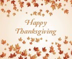 Thanksgiving Background With Leaves