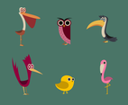 Free Cartoon Birds Vector