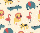 Doodle Pattern of Animals