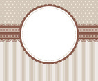 Cute Brown Vintage Scrapbook Background Vector