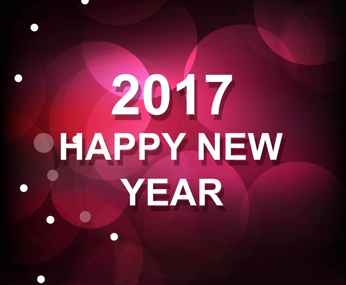 Free Vector New Year 2017 Shiny Background