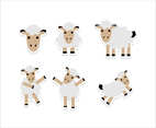 Cute Cartoon Sheep Sticker