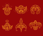 Henna Tattoo Collection Vector
