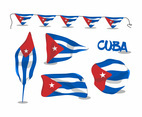 Flags of Cuba Vector Design