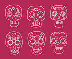Hand Drawn Mexican Skull Vector
