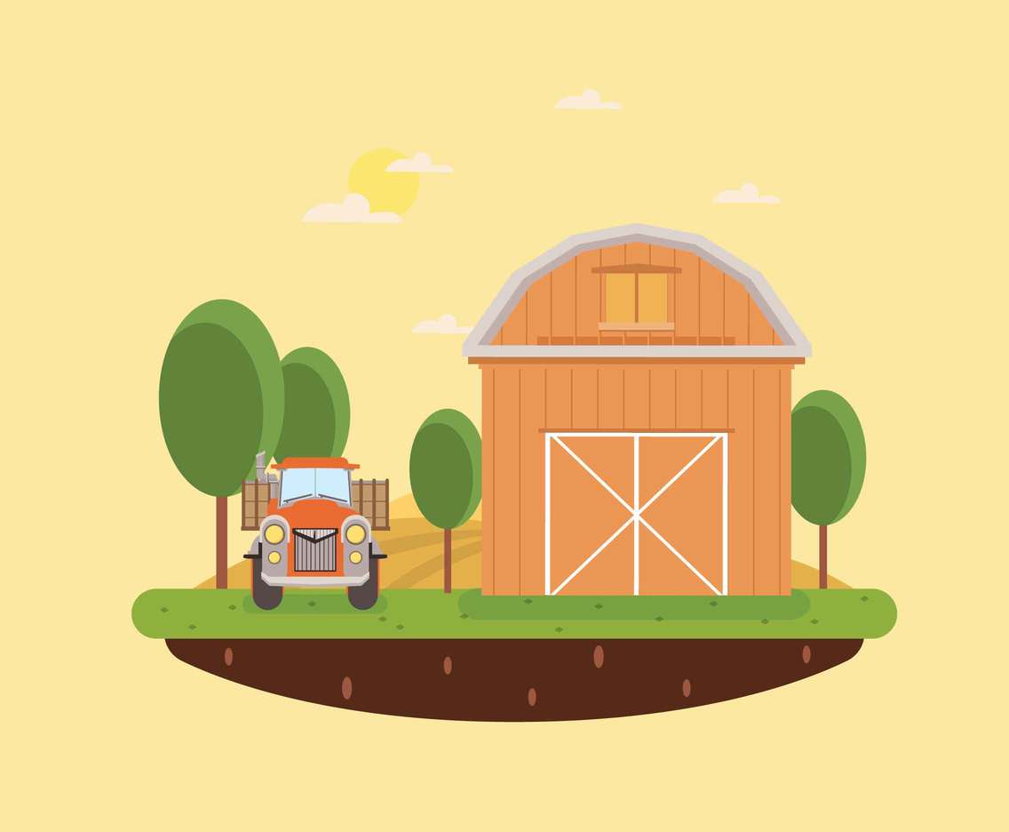 Free Brown Barn Illustration 