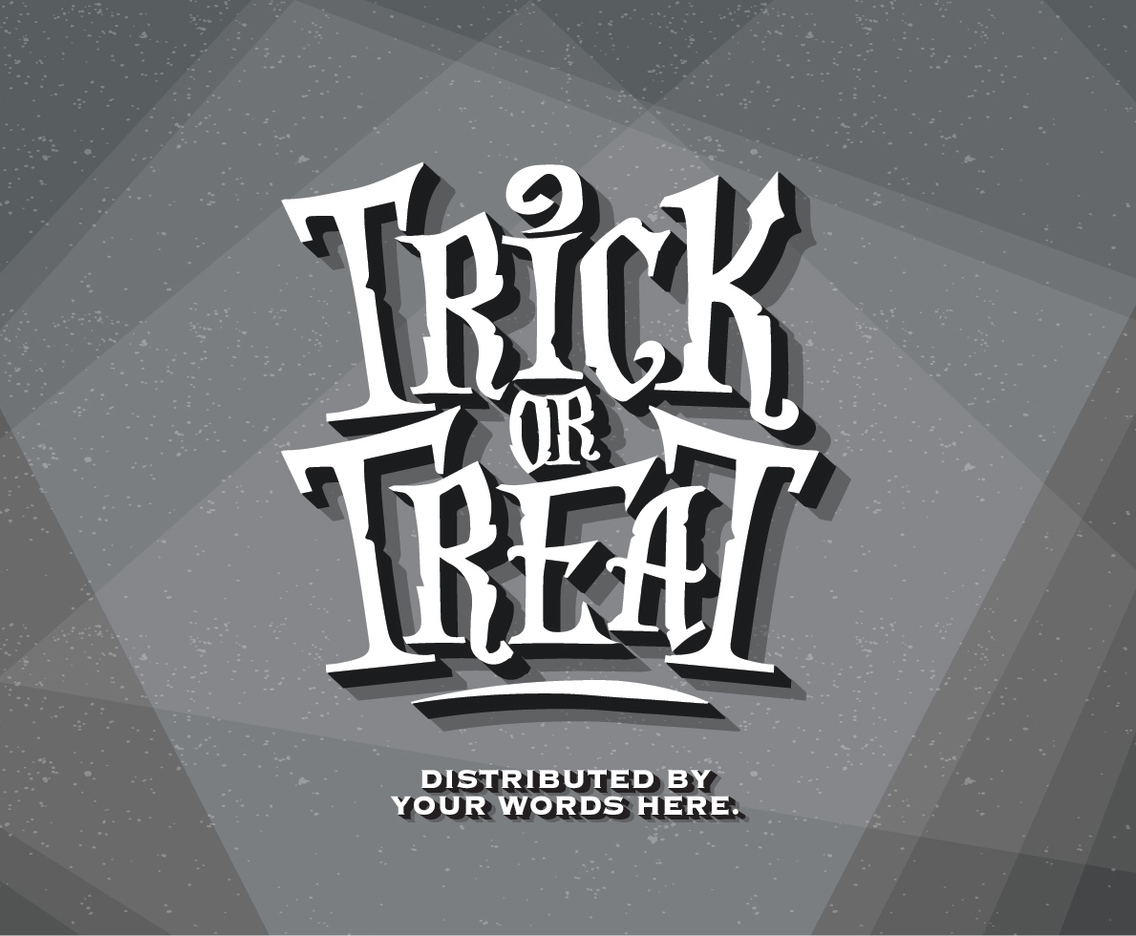 Trick-or-Treat Old Film Vector