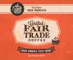 Fair Trade Coffee Classic Vector