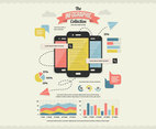 Mobile Search Infographics Collection Vector